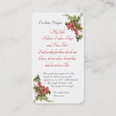 Notre-Dame de Fatima - Carte de "prière de pardon" (Dos)