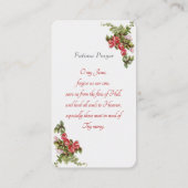 Notre-Dame de Fatima - Carte "Prière Fatima" (Dos)