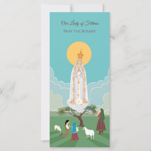 Notre-Dame de Fatima et la carte de prière des ber (Devant)
