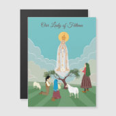 Notre-Dame de Fatima et la carte des trois bergers (Devant / Derrière)