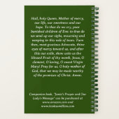 Notre-Dame de Fatima Prayer Journal Cahier Spirale (Verso)