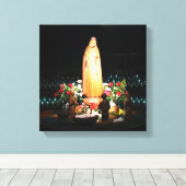 Notre Dame de Fatima Statue Toile Enveloppée Impri (Insitu (Plancher de Bois))