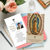 Notre-Dame de Guadalupe 3 Cartes de prières espagn