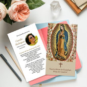 Notre-Dame de Guadalupe 5 cartes de prières espagn