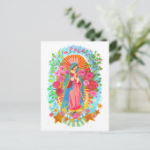 Notre-Dame de Guadalupe Carte Postale Blanche Simp (Debout devant)