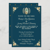 Notre-Dame de Guadalupe Faire-part de mariage insp (Devant / Derrière)