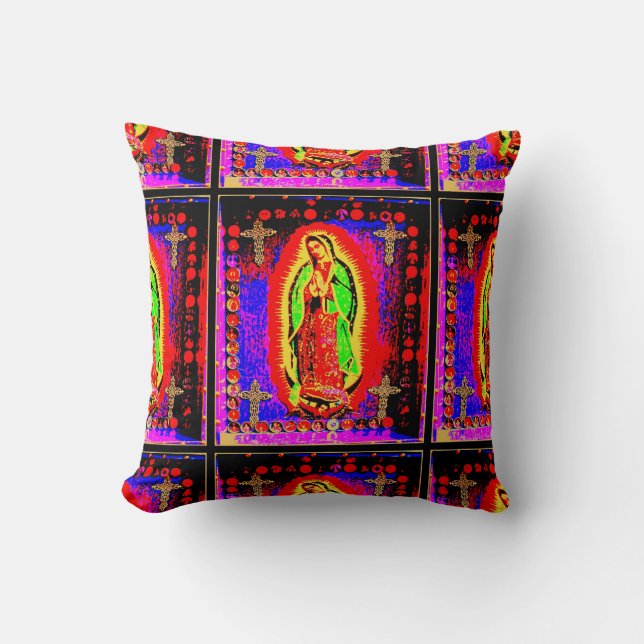 Notre Dame De Guadalupe Lance Oreiller (Recto)