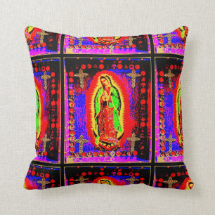 Notre Dame De Guadalupe Lance Oreiller
