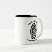 Notre-Dame de Guadalupe, Mug café, noir et blanc (Devant droit)