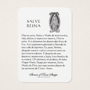 Notre-Dame de Guadalupe Prière Carte Sainte