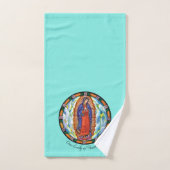 Notre-Dame de Guadalupe Turquoise (Serviette à main)
