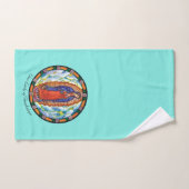 Notre-Dame de Guadalupe Turquoise (Serviette à main)