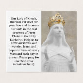 Notre-Dame de Knock Prière Carte (Outside Unfolded)