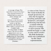 Notre-Dame de Knock Prière Carte (Inside Unfolded)