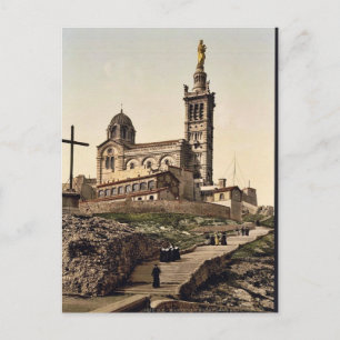 Notre Dame de la Garde I, Marseille, klas Frankrij Briefkaart
