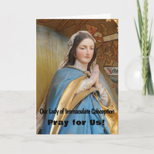 Notre Dame de l'Immaculée carte de la Conception
