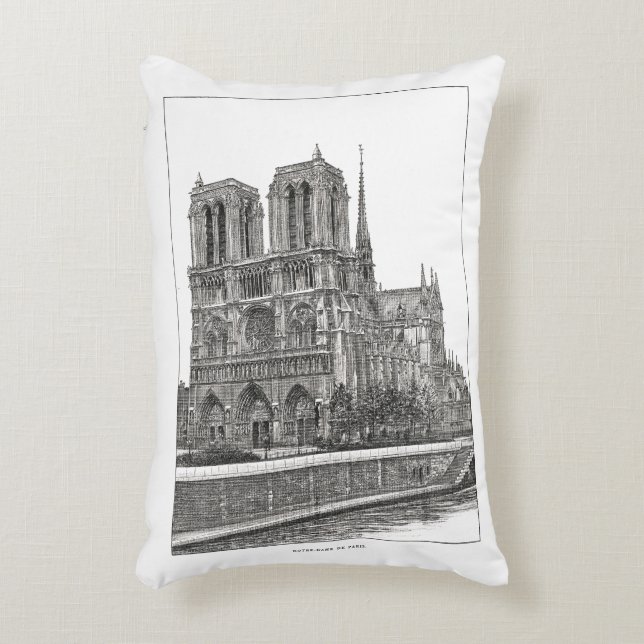 Notre Dame de Paris Accent Kussen (Voorkant(Verticaal))