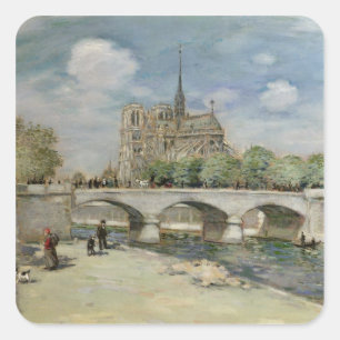 Notre Dame de Paris, c.1900 Vierkante Sticker