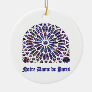 Notre Dame de Paris Cathedraal gekleurd glas T-Shi Keramisch Ornament