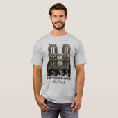 Notre-Dame de Paris Cathedral Souvenir T-Shirt (Voorkant volledig)