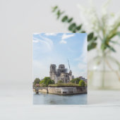 Notre Dame de Paris, de dag na de brand van 2019 Briefkaart (Staand voorkant)