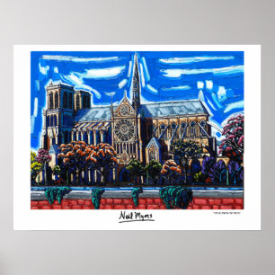 "Notre Dame de Paris" door Neil Myers Poster
