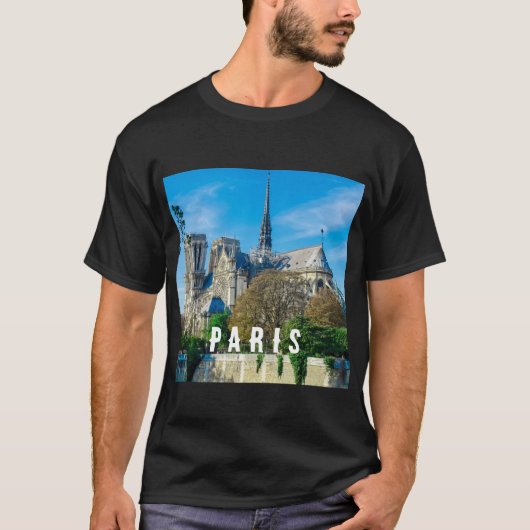Notre Dame de Paris en France T-shirt (Devant)