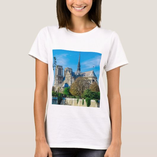Notre Dame de Paris en France T-shirt (Devant)