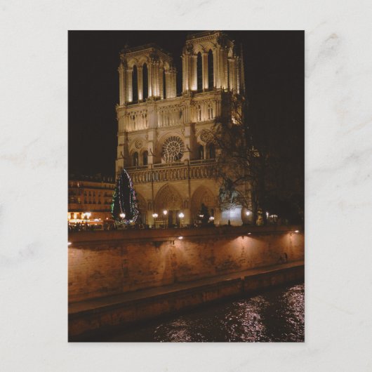 Notre Dame de Paris Feestdagenkaart (Voorkant)
