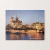 Notre Dame de Paris France Puzzle Legpuzzel (Horizontaal)
