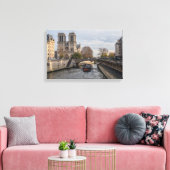 Notre Dame de Paris, Frankrijk Canvas Afdruk (Insitu (Woonkamer))