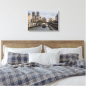 Notre Dame de Paris, Frankrijk Canvas Afdruk (Insitu (Slaapkamer))