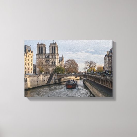 Notre Dame de Paris, Frankrijk Canvas Afdruk (Voorkant)
