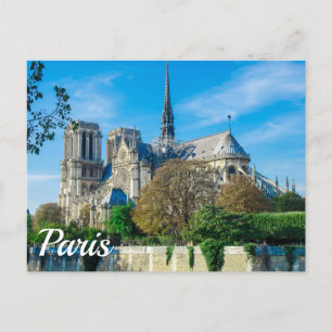 Notre Dame de Paris in Frankrijk Briefkaart