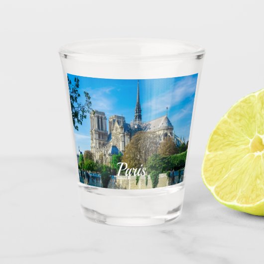 Notre Dame de Paris in Frankrijk Shot Glas (Voorkant)