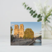 Notre Dame de Paris in Golden Hour - Parijs, Frank Briefkaart (Staand voorkant)