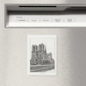 Notre Dame de Paris Kathedraal Magnet Magneet (Insitu (Vaatwasser))