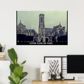 NOTRE DAME DE PARIS-poster Poster (Thuiskantoor)