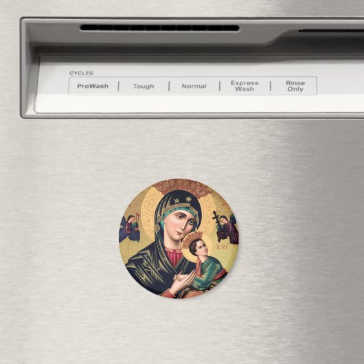 Notre Dame de Perpetual Aide Magnet (In Situ (Lave-vaisselle))