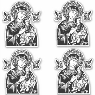 Notre-Dame de Perpetual Help set autocollant