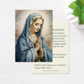 Notre Dame des Surprises Prière Carte Sainte catho (Bureau)