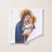Notre-Dame du Mont-Carmel Art dévotionnel (Gant de toilette)