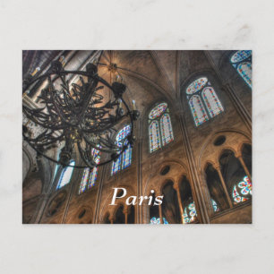 Notre Dame interior Briefkaart