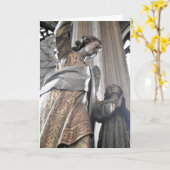 Notre-Dame kathedraal Angel & Child Kaart (Gele Bloem)