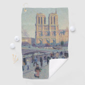 Notre Dame Kathedraal Parijs Frankrijk Classic Sch Golfhanddoek (Insitu)