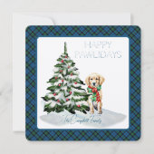 Notre Dame Marching Band Tartan Happy Pawholidays (Voorkant)