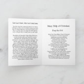 Notre Dame Marie, Aide aux Chrétiens Carte (Intérieur)