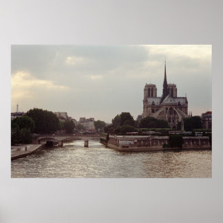 Notre Dame op de Seine Poster
