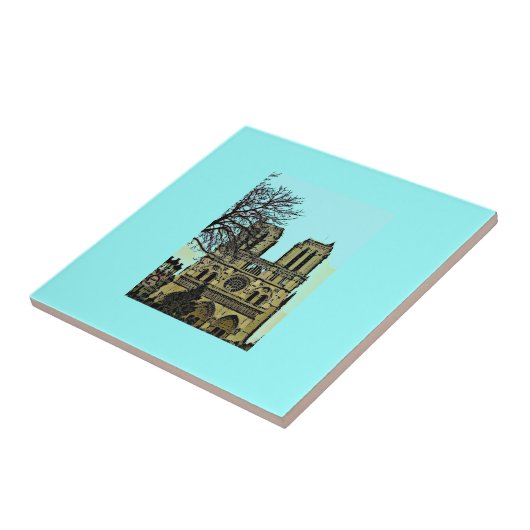 Notre Dame Painting Tegeltje (Zijkant)