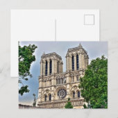 Notre-Dame, Parijs, digitaal schilderen Briefkaart (Voorkant / Achterkant)